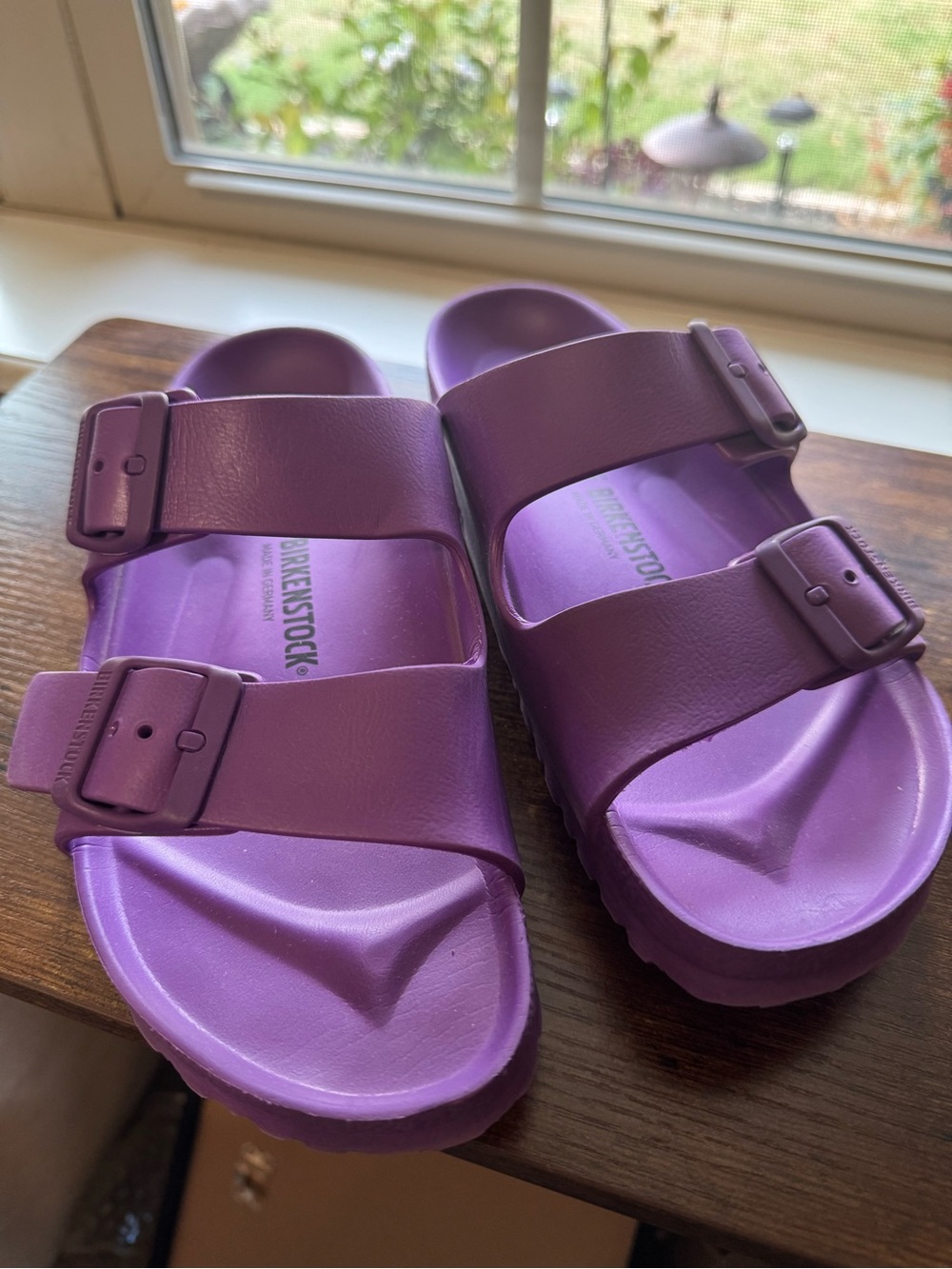 Birkenstock Arizona EVA Purple Slide Sandals EU 38 US 7-7.5